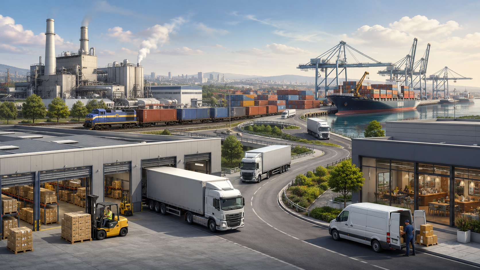 Centrum logistyczne i transport multimodalny